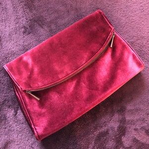 EXPRESS velvet fold over clutch